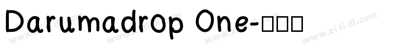 Darumadrop One字体转换